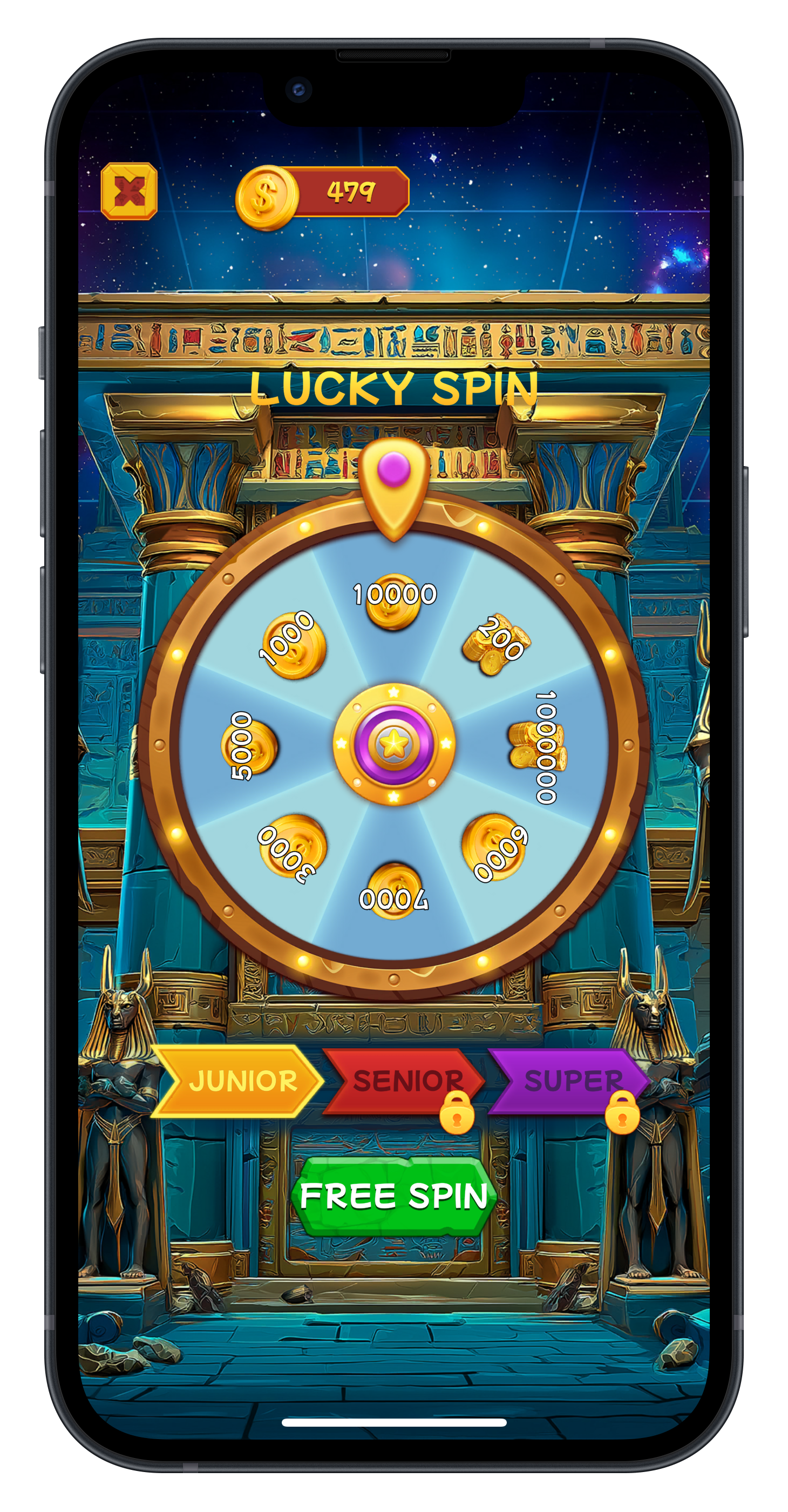 Lucky Spin feature screenshot